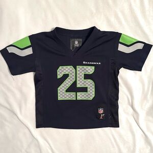 Richard Sherman #25 Seattle Seahawks NFL Team Toddler Game Jersey 3T